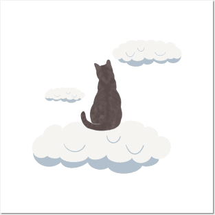 Cat in heaven Posters and Art